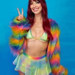 New Arrivals Roma Happy Pride Mesh Mini Skirt