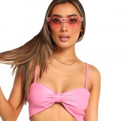 Pretty Garbage Sweet Luv Ribbon Crop Top