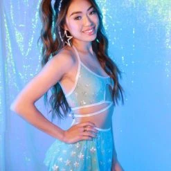 J. Valentine X IHR Dancefloor Destiny Tie Front Top