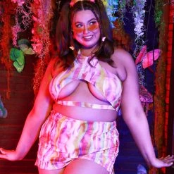 Roma X IHR Roma Multicolored Thrillz Halter Top Tops