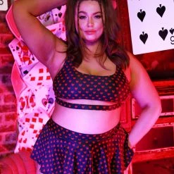 Dippin Daisies Paint It Red Heart Underboob Top Clothing