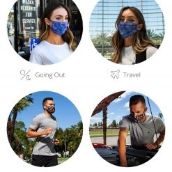 INTO THE AM Flower Of Life Adjustable Face Mask