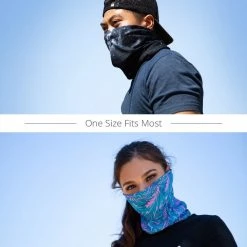 INTO THE AM Skeleton Mouth Seamless Mask Bandana Masks & Bandanas