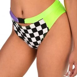 Cherry Mellow, Inc. Vroom Vroom Checker High Waisted Shorts