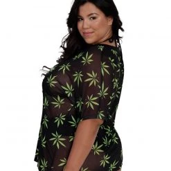 OhYes 420 Hunni Weed Mesh Oversized Tee