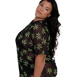 OhYes 420 Hunni Weed Mesh Oversized Tee
