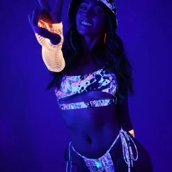 Dippin Daisies Tops Liquid Tripp Sporty Cut Out Crop Top