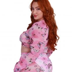 Cherry Mellow, Inc. A Beautiful Fleeting Moment Mesh Long Sleeve Top