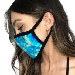 INTO THE AM Masks & Bandanas Acid Lagoon Face Mask