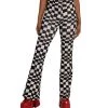 Cherry Mellow, Inc. Clothing Ahead Of The Game Checkered Bell Bottoms