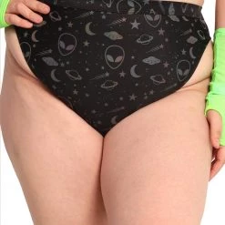 Dippin Daisies Alien Alert Reflective Hi-Cut Bottoms