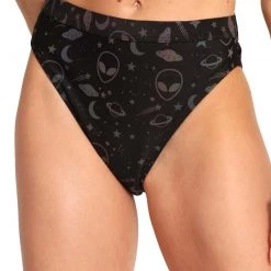 Dippin Daisies Alien Alert Reflective Hi-Cut Bottoms