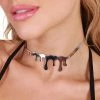 Ana Accessories All Eyes On My Drip Silver-Plated Choker