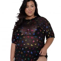 OhYes Tops BB Ur So Fly Mesh Oversized Tee