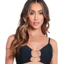 OhYes Baddie Since Birth Rhinestone Clasp Tank Top Tops