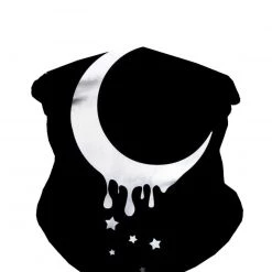 INTO THE AM Masks & Bandanas Dripping Moon Seamless Mask Bandana