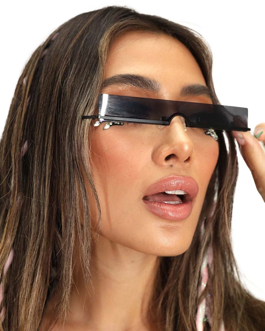 Lucent Product Inc. New Arrivals Black Hole Retro Sunglasses