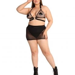 OhYes Clothing Blow Ur Mind Fishnet O-Ring Bondage Halter Top