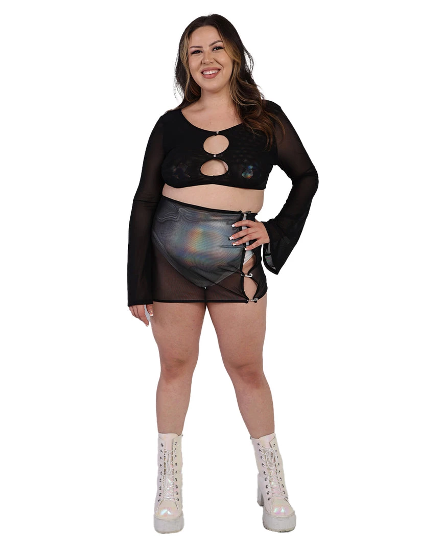 OhYes Tops Drive U Crazy Cut Out Top