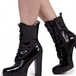 DDK Footwear Inc Boss Babe Chunky Heel Boots