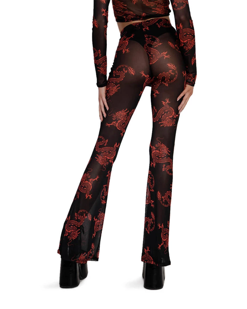 Bear Dance Breath Of Fire Mesh Bell Bottoms