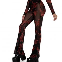 Bear Dance Breath Of Fire Mesh Bell Bottoms