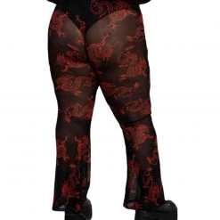 Bear Dance Breath Of Fire Mesh Bell Bottoms