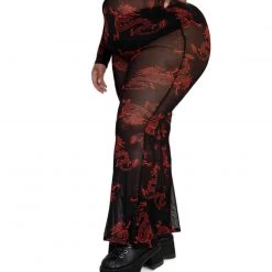 Bear Dance Breath Of Fire Mesh Bell Bottoms