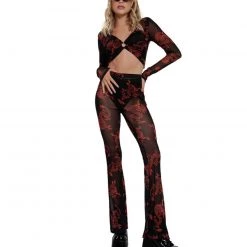Bear Dance Breath Of Fire Mesh Bell Bottoms