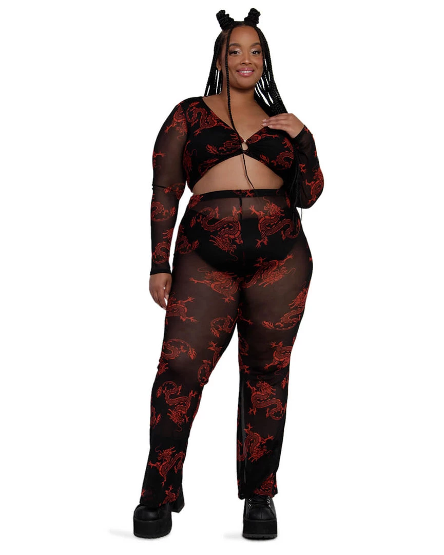 Bear Dance Breath Of Fire O-Ring Mesh Top Clothing