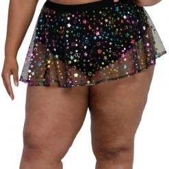 OhYes New Arrivals Star Bright Mesh Mini Skirt