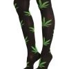 Girly Burn One Weed Knee High Socks