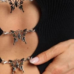 IMModel Collection, Inc. Tops Butterfly Dreams Open Front Tank Top