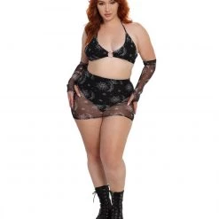 OhYes Celestial Cutie Mesh O-Ring Crop Top Clothing