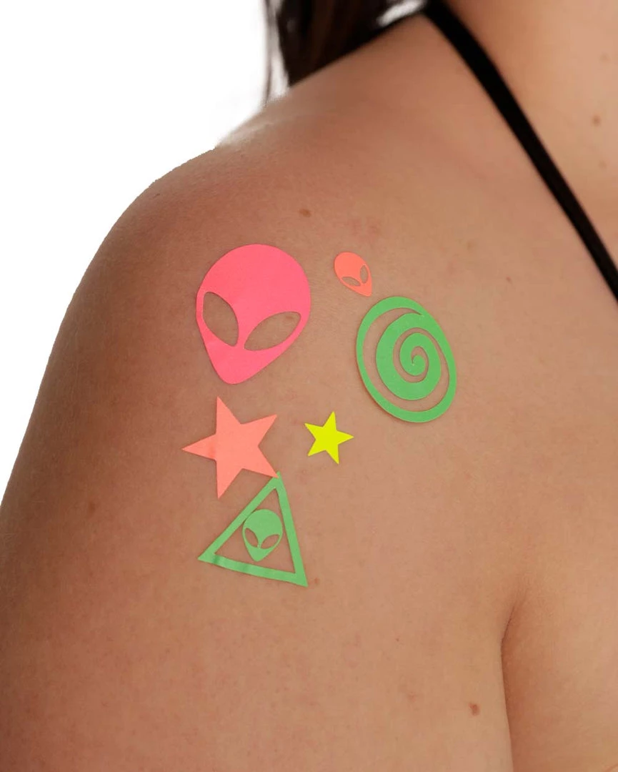 Sasswear Celestial Glory Blacklight Body Sticker