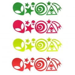 Sasswear Celestial Glory Blacklight Body Sticker