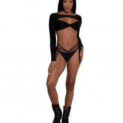 OhYes Tops Never On The Down Low Ultra Crop Top