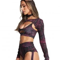 Cherry Mellow, Inc. Circuit Board Ultra Crop Top