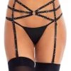 Leg Avenue Always Glam Rhinestone Garter Belt Accessories