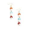 Ana Accessories Cottagecore Triple-Mushroom Drop Earrings