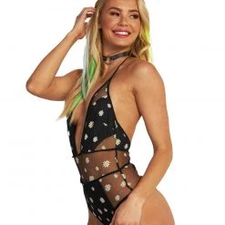 OhYes Daisy Love Mesh Bodysuit