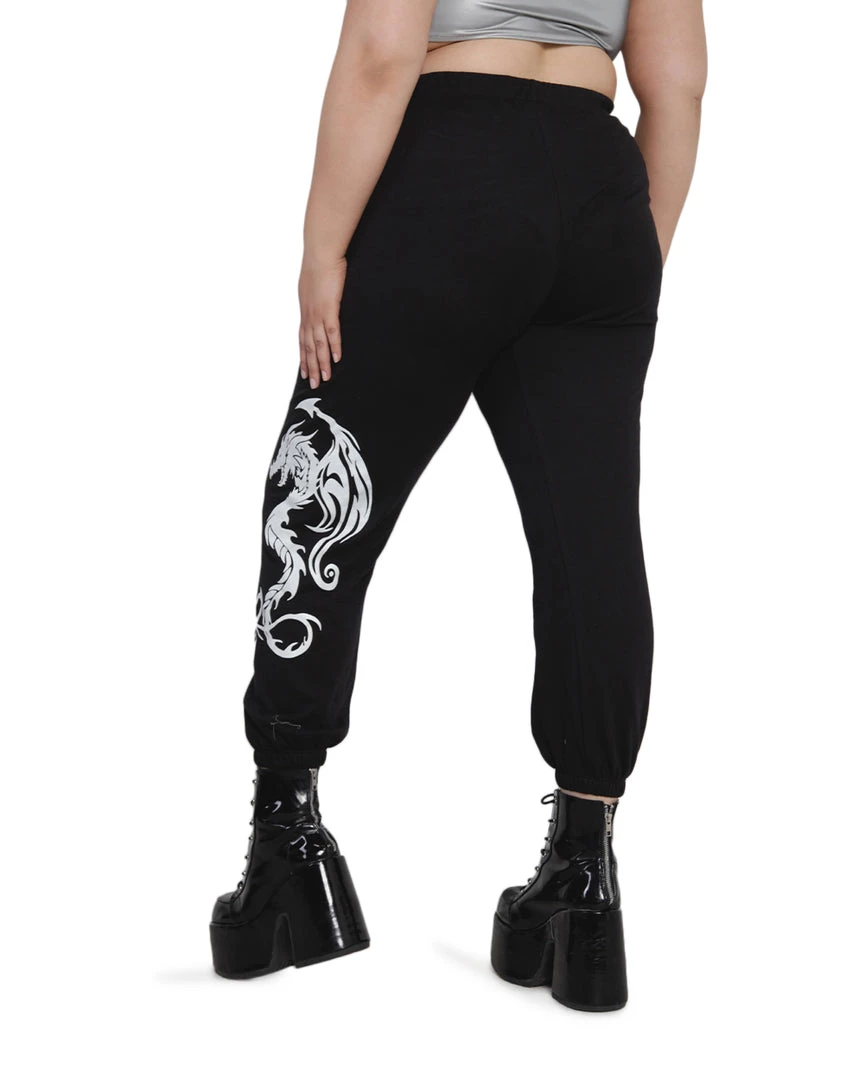 Rock & Rose Clothing Dare Me 2 Dragon Glow In The Dark Joggers