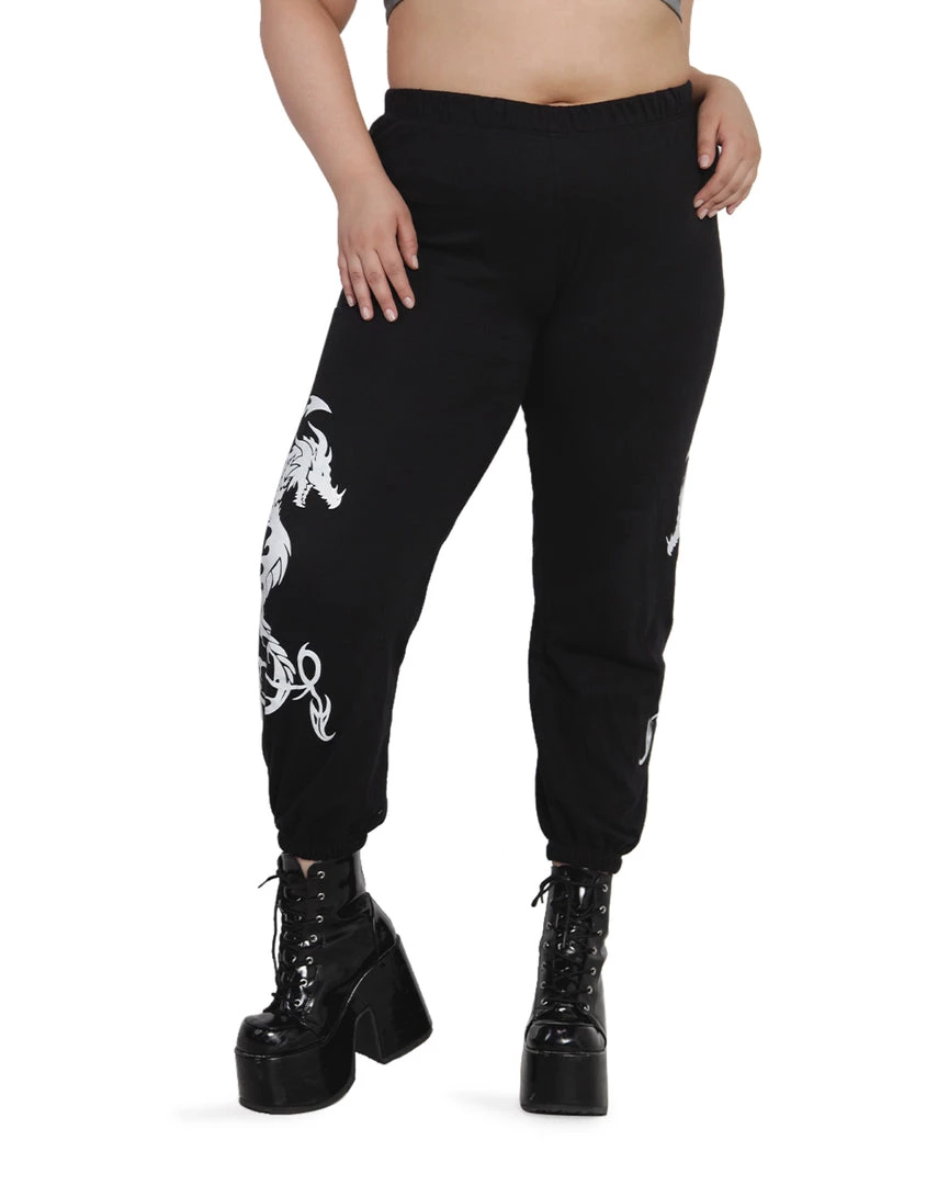 Rock & Rose Clothing Dare Me 2 Dragon Glow In The Dark Joggers