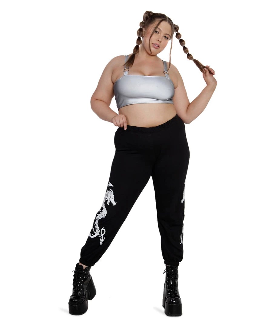 Rock & Rose Clothing Dare Me 2 Dragon Glow In The Dark Joggers