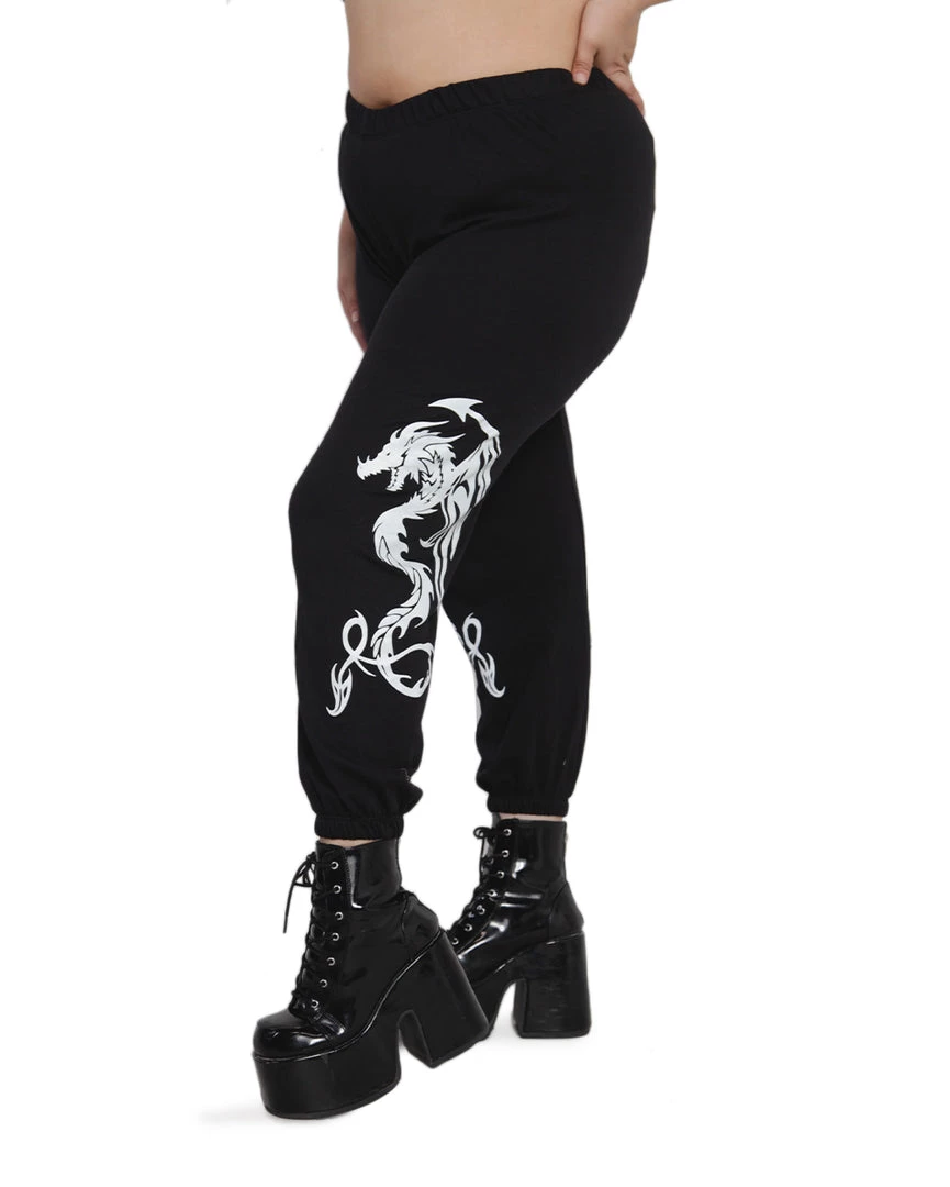 Rock & Rose Clothing Dare Me 2 Dragon Glow In The Dark Joggers