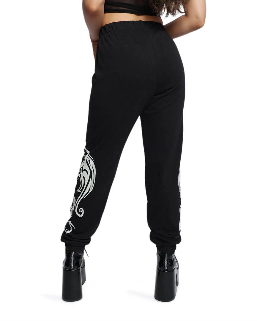 Rock & Rose Clothing Dare Me 2 Dragon Glow In The Dark Joggers