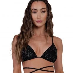 Dippin Daisies Clothing Dazzling Stars Reflective Triangle Top