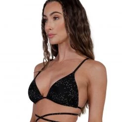 Dippin Daisies Clothing Dazzling Stars Reflective Triangle Top