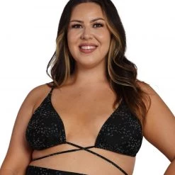 Dippin Daisies Clothing Dazzling Stars Reflective Triangle Top