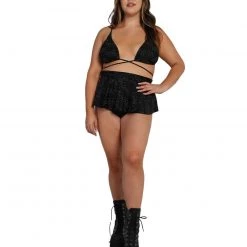 Dippin Daisies Clothing Dazzling Stars Reflective Triangle Top